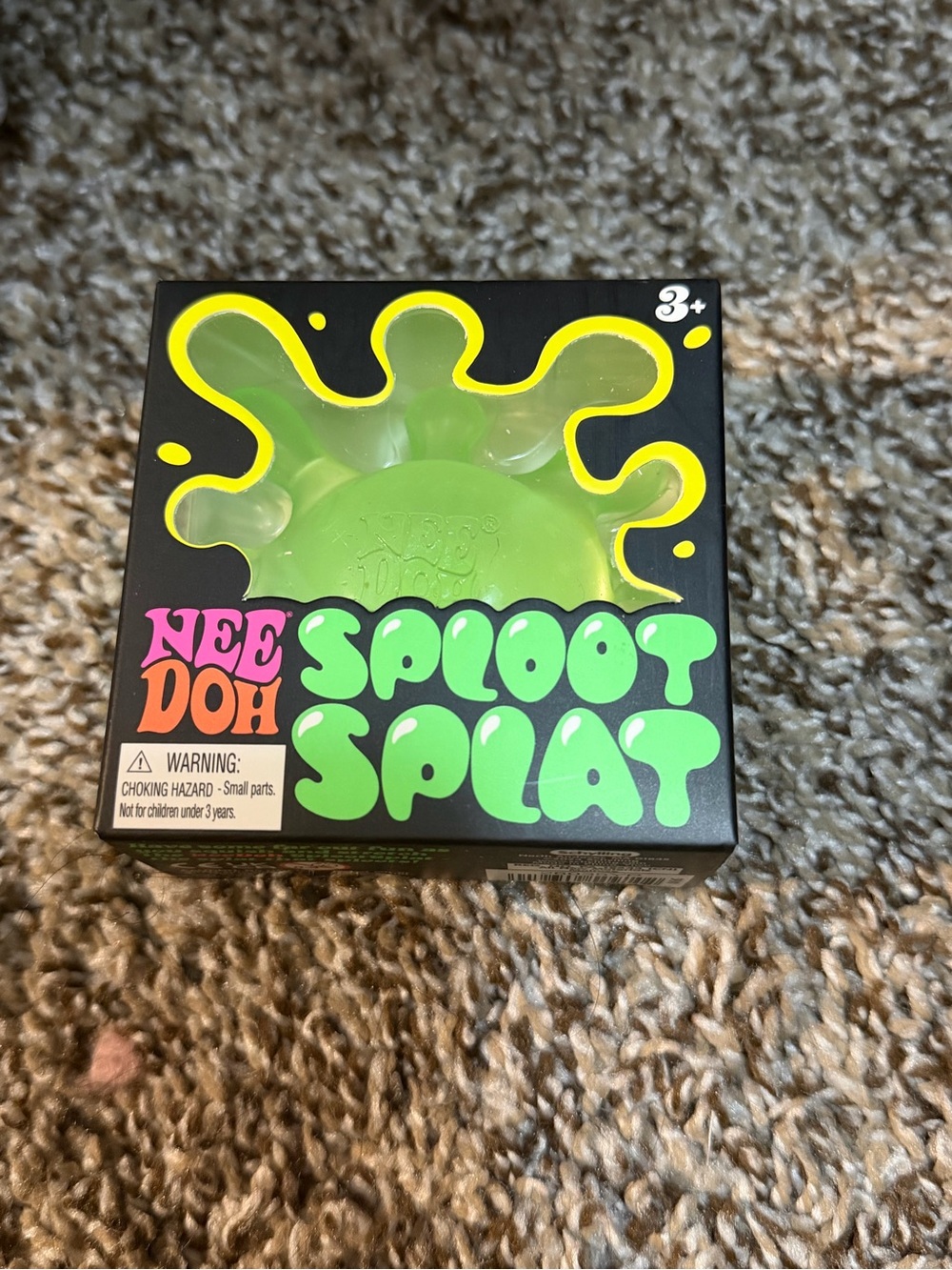 Needoh Sploot Splat green squishy Toy